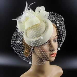 Beloved Millinery Elegant Vintage Style British Pillbox Lace Dotted Veil Hat